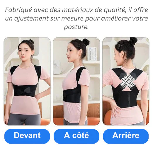 PostuPro™ : Correcteur de Posture Ajustable pour Hommes et Femmes ✅