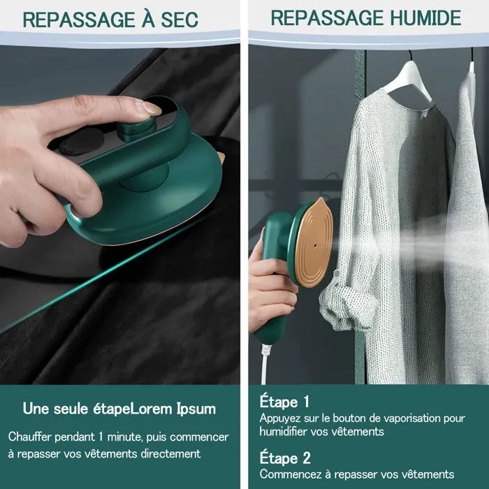 Fer à repasser compact – Élégance, efficacité et confort au quotidien