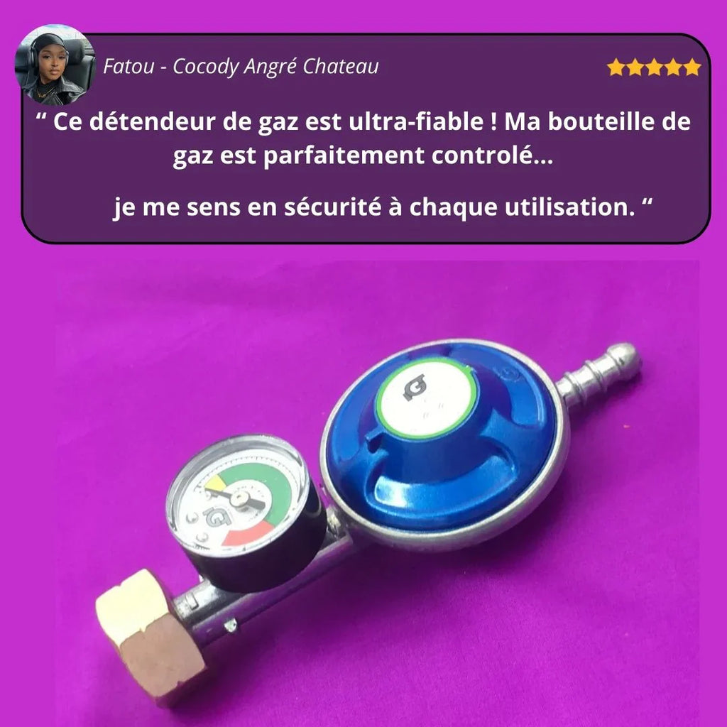 GAZCONTROL™-Détendeur intelligent de gaz avec manomètre de sécurité