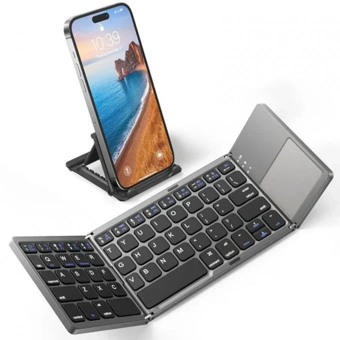 Clavier Bluetooth pliable avec pavé tactile (CI)