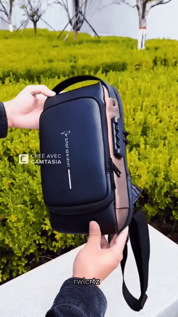 Sacoche bandoulière Anti-vol USB Bj